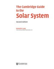 Tapa de The Cambridge guide to the solar system
