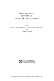 Tapa de The Cambridge history of French literature