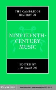 Tapa de The Cambridge history of nineteenth-century music