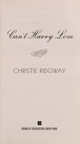 Tapa de Can't hurry love