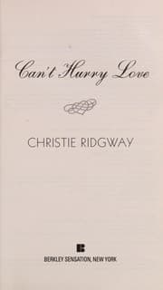 Tapa de Can't hurry love