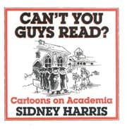 Tapa de Can't you guys read? cartoons on academia