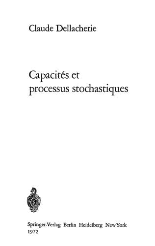Tapa de Capacités et processus stochastiques