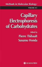 Tapa de Capillary electrophoresis of carbohydrates