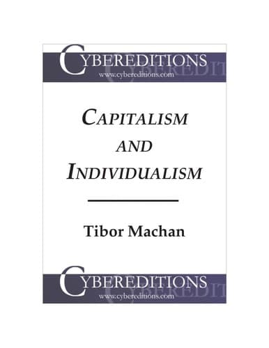 Tapa de Capitalism and individualism