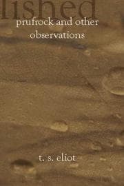Tapa de Prufrock and other observations