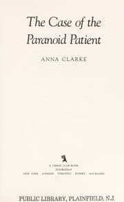 Tapa de The case of the paranoid patient
