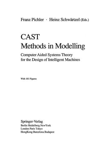Tapa de CAST Methods in Modelling