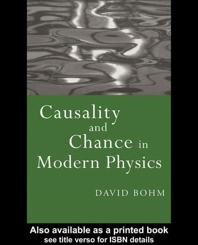 Tapa de Causality and chance in modern physics