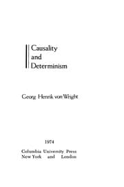 Tapa de Causality anddeterminism