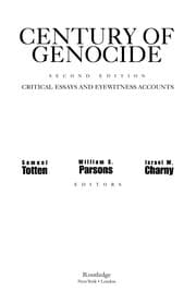 Tapa de Century of genocide