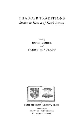 Tapa de Chaucer traditions