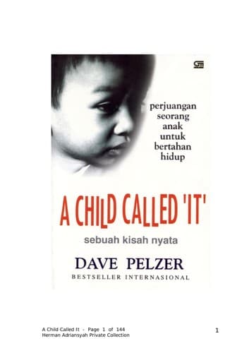Tapa de A child called 'It'