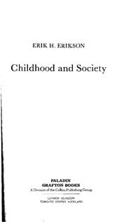 Tapa de Childhood and society.