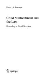 Tapa de Child maltreatment and the law