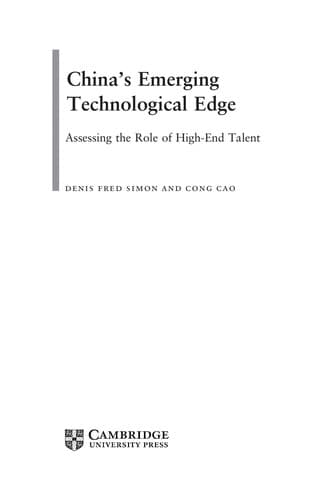 Tapa de China's emerging technological edge