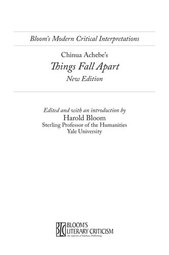Tapa de Chinua Achebe's Things fall apart
