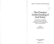 Tapa de The Christian understanding of God today