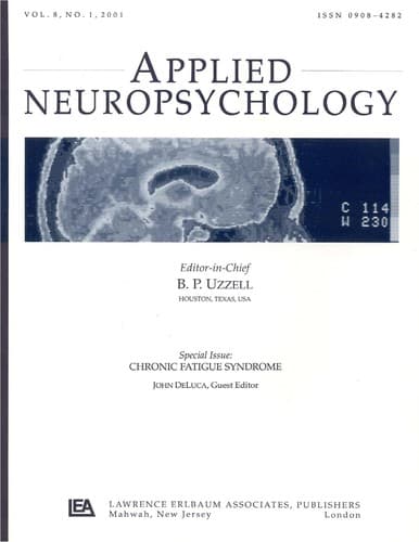 Tapa de Applied neuropsychology