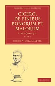 Tapa de Cicero, de finibus bonorum et malorum libri quinque