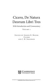 Tapa de Cicero, De natura deorum libri tres