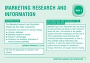 Tapa de Marketing research and information
