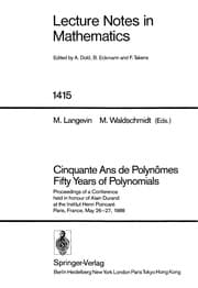 Tapa de Cinquante ans de polynômes =