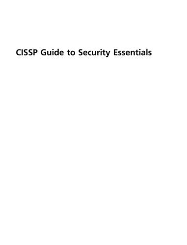 Tapa de CISSP guide to security essentials