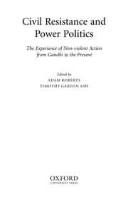 Tapa de Civil resistance and power politics