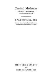 Tapa de Classical Mechanics