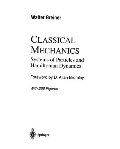 Tapa de Classical mechanics