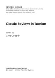 Tapa de CLASSIC REVIEWS IN TOURISM; ED. BY CHRIS COOPER