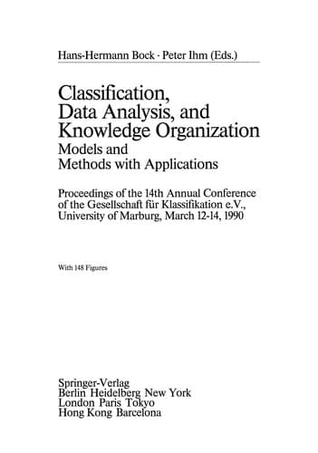 Tapa de Classification, Data Analysis, and Knowledge Organization