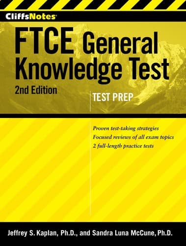 Tapa de CliffsNotes FTCE general knowledge test
