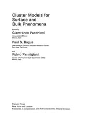Tapa de Cluster Models for Surface and Bulk Phenomena