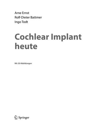 Tapa de Cochlear Implant heute