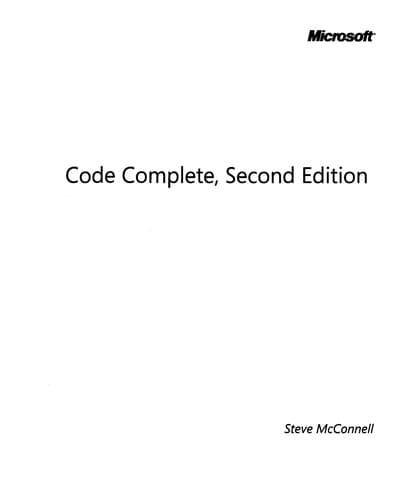 Tapa de Code complete