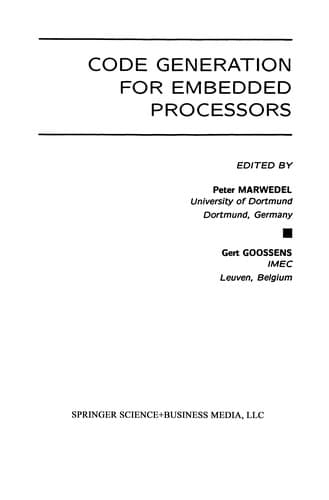 Tapa de Code Generation for Embedded Processors