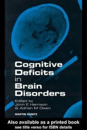 Tapa de Cognitive deficits in brain disorders