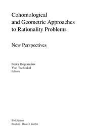 Tapa de Cohomological and geometric approaches to rationality problems