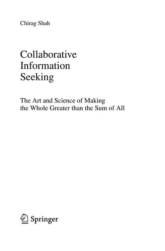 Tapa de Collaborative Information Seeking
