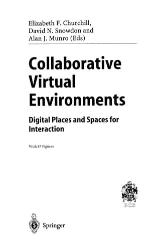 Tapa de Collaborative virtual environments