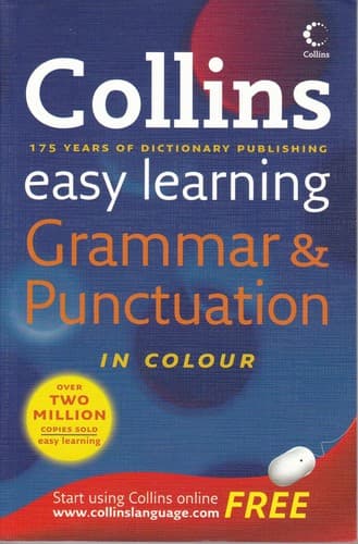 Tapa de Collins easy learning grammar & punctuation