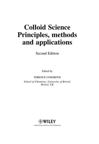 Tapa de Colloid science