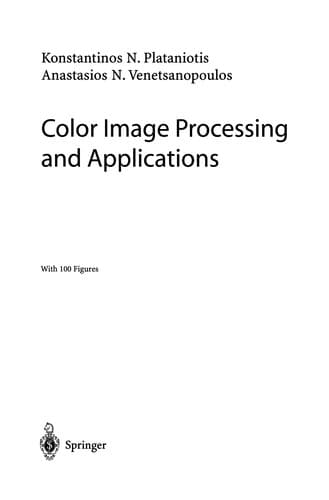 Tapa de Color Image Processing and Applications
