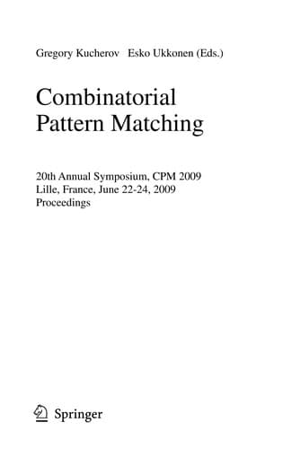 Tapa de Combinatorial Pattern Matching