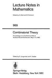 Tapa de Combinatorial theory