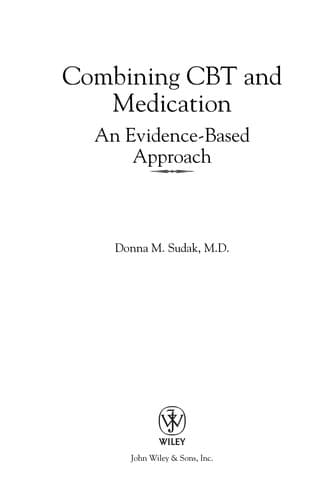 Tapa de Combining CBT and medication