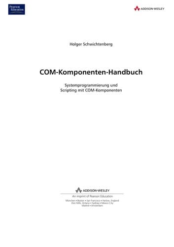 Tapa de COM-Komponenten-Handbuch