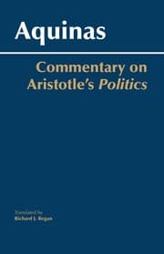 Tapa de Commentary on aristotle's politics